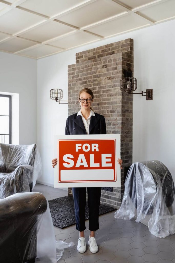 a person standing in a room