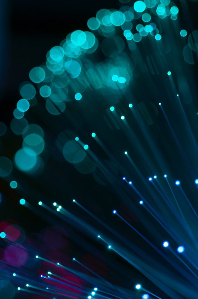 a close up of a blue light